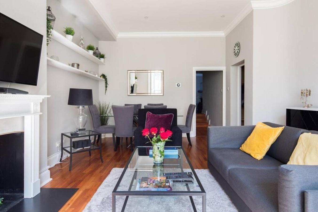Апартаменты Steps From Hyde Park 2Br 2Bath Sleeps 6 Лондон Экстерьер фото